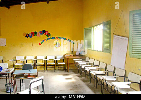 Öffentliche Schule, Distrito Rua Nova, Belém, Paraíba, Brasilien Stockfoto