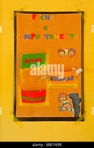 Öffentliche schoo, Distrito Rua Nova, Belém, Paraíba, Brasilien Stockfoto