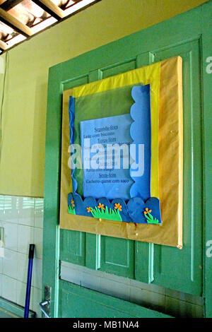 Öffentliche Schule, Distrito Rua Nova, Belém, Paraíba, Brasilien Stockfoto