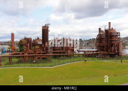 Gas Park in Seattle, Washington Stockfoto