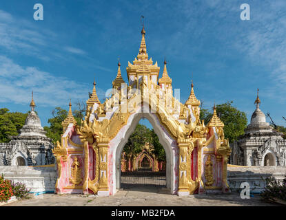 Kuthodaw Pagode, Mandalay, Birma (Myanmar) Stockfoto