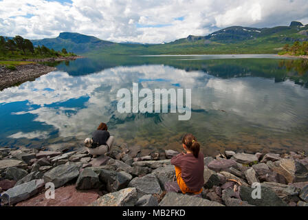 Stora Sjofallet Nationalpark, Norrbotten County, Schweden Stockfoto