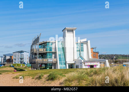 Discovery Center und Cafe Nord Dock Llanelli Carmarthenshire Stockfoto