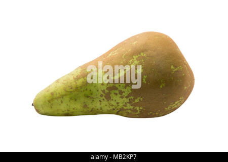 Pear-Konferenz auf weißem Hintergrund Stockfoto