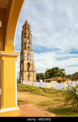 Überwachung Turm von Sklaven der Manaca Iznaca Zuckerfabrik Stockfoto