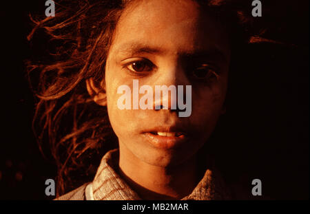 Junge vom Gaduliya Lohar Kaste (Indien) Stockfoto