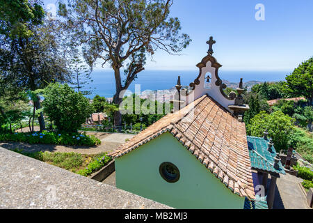 Madeira Funchal Berg Kapelle Feder Stockfoto