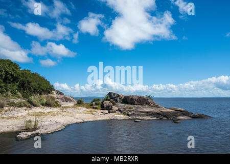 Schwarzer See (Laguna de Difuntos erz Laguna Negra) ist das größte Gewässer in Uruguay Stockfoto