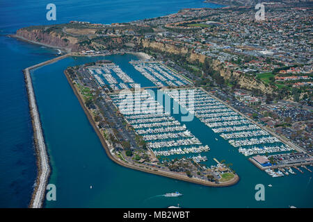 LUFTAUFNAHME. Marina von Dana Point. Orange County, Kalifornien, USA. Stockfoto