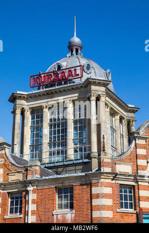 Ein Blick auf die historische Kursaal befindet sich in Southend-on-Sea, Essex, Großbritannien. Es öffnete im Jahr 1901 als Teil eines der weltweit ersten Freizeitparks Stockfoto