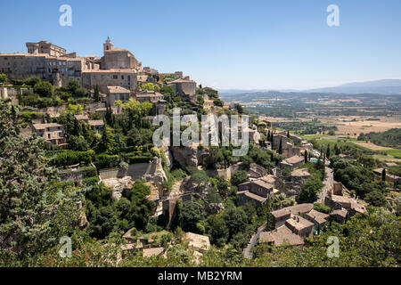 Mittelalterlichen Stadt Gordes. Provence. Frankreich. Stockfoto