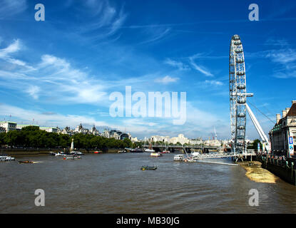 Das London Eye Stockfoto