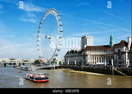 Das London Eye Stockfoto