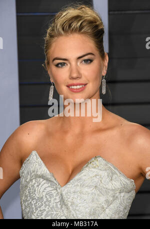2018 Vanity Fair Oscars Partei gehostet von radhika Jones - Ankunft mit: Kate Upton Wo: Los Angeles, Kalifornien, Vereinigte Staaten, wenn: 05 Mar 2018 Credit: FayesVision/WENN.com Stockfoto