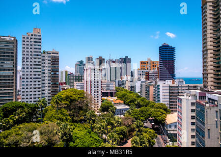 Wolkenkratzer in der Stadt, Salvador de Bahia, Brasilien Stockfoto