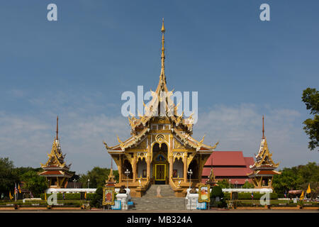 Saint bot der Wat Pa Saeng Arun, Khon Kaen, Isan, Thailand Stockfoto