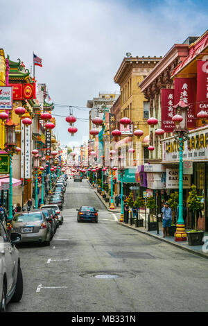 Chinatown in San Francisco. Kalifornien, USA Stockfoto