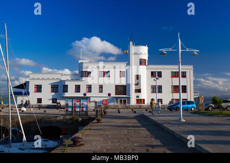 Santander, Spanien - 1. Juli 2017: Real Club Maritimo in Santander. Seit seiner Gründung am 13. Oktober 1927. Santander Royal Yacht Club, dessen illustri Stockfoto