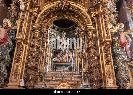 Die Kapelle von Museo e Iglesia de San Martín Pinario, Santiago de Compostela, Galicien, Spanien Stockfoto