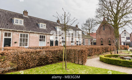 Kleine tradiitional Häuser de Coca de Poth in der antiken Stadt Zentrum von Amersfoort Niederlande Stockfoto