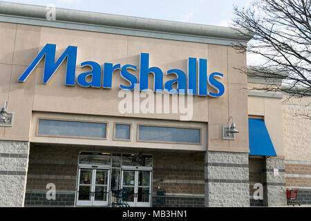 Ein Marschälle Logo auf einem Store Front in Hagerstown, Maryland am 5. April 2018 gesehen. Stockfoto