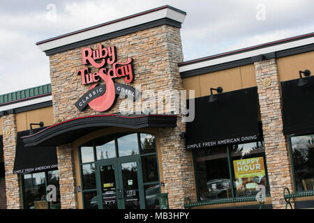 Ein Ruby Tuesday Restaurant Lage in Frederick, Maryland am 5. April 2018. Stockfoto