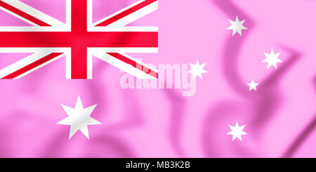 Gay Pride Flagge Australien. 3D-Darstellung. Stockfoto