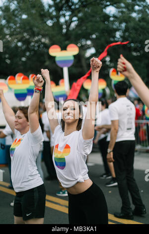 Walt Disney im Orlando Pride Parade (2016). Stockfoto