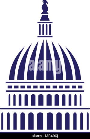 U.S. Capitol Dome Vector Illustration Stock Vektor