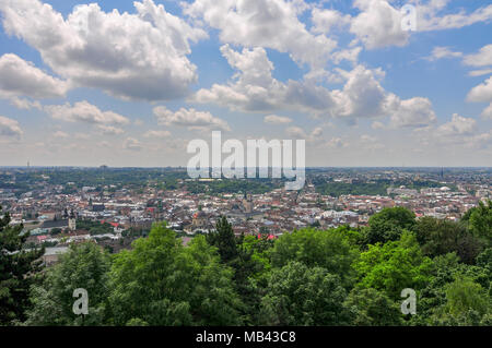 Lemberg Stadt aus Damm am Hohen Castle Hill, Ukraine gesehen Stockfoto