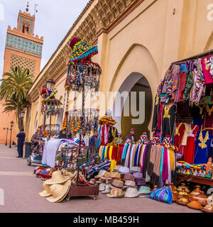 Markt auf Straßen von Marrakesch, Marokko Stockfoto