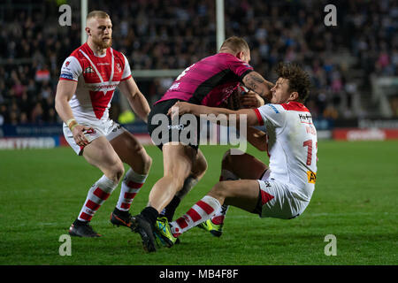 Merseyside, England. 6. April 2018. Quelle: News Images/Alamy leben Nachrichten Stockfoto