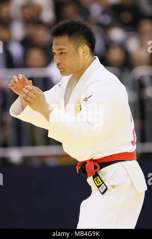 Fukuoka, Japan. 7 Apr, 2018. Masashi Ebinuma Judo: All Japan ausgewählte Judo Meisterschaften Männer -73 kg Finale in Fukuoka, Japan. Credit: yohei Osada/LBA SPORT/Alamy leben Nachrichten Stockfoto