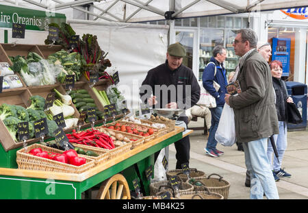 Die 51Th Northumbrian Versammlung in Morpeth Northumberland, Großbritannien im April 2018 für den Verkauf produzieren. Stockfoto