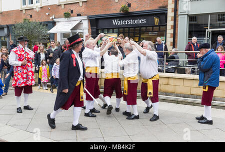 Die 51Th Northumbrian Versammlung in Morpeth Northumberland, Großbritannien im April 2018. Traditionelle Tänze. Stockfoto