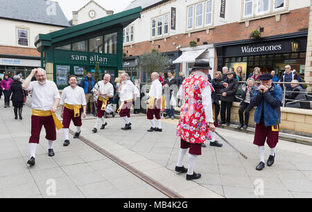 Die 51Th Northumbrian Versammlung in Morpeth Northumberland, Großbritannien im April 2018. Traditionelle Tänze. Stockfoto