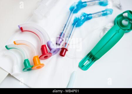 Der endotrachealen Intubation Kit. Stockfoto