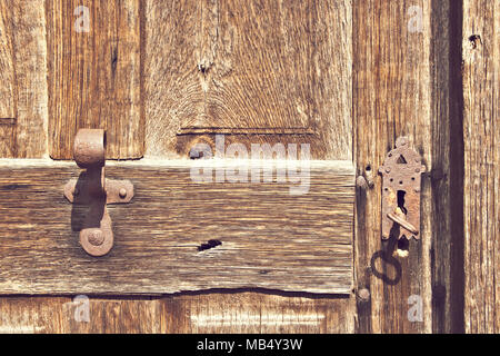 Holztür Stockfoto