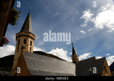 Sant Miqueu de Vielha Kirche, Vielha, Aran Stockfoto