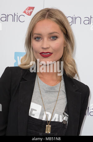 Wir Tag UK - Ankunft mit: Laura Whitmore Wo: London, Großbritannien Wann: 07 Mar 2018 Credit: Phil Lewis/WENN.com Stockfoto