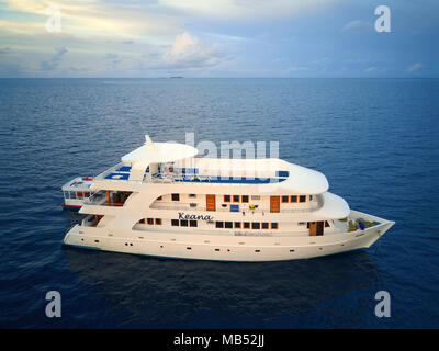 Diving Safari Schiff MS Keana, Ari-Atoll, Malediven, Indischer Ozean Stockfoto