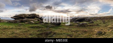 Kalkstein an der Überraschung, Peak District Stockfoto