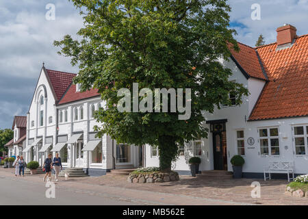 Geschäfte in Keitum, Nordsee Insel Sylt, Deutschland, Europa Stockfoto