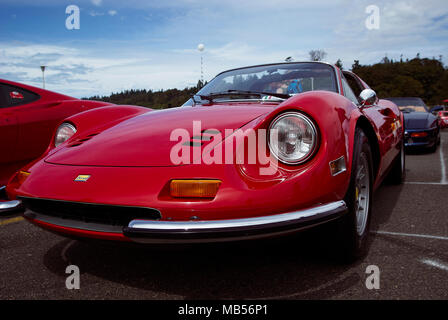 Ferrari Dino 246 GTS in rot Stockfoto