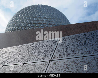 Ein Vermächtnis Wand verlassen an der Walt Disney World, Epcot Center, Orlando, Florida 2017 © katharine Andriotis Stockfoto