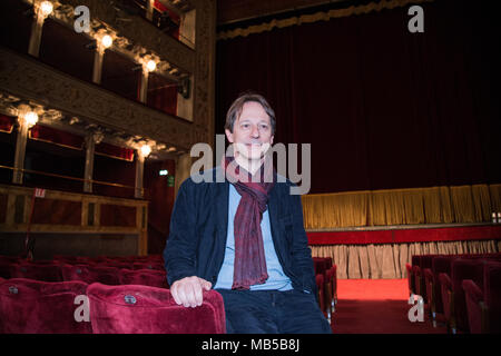 Roma, Italien. 07 Apr, 2018. Pressekonferenz "Interludio Valle", die Aktivitäten, die im Teatro Valle nehmen wieder geöffnet von April bis Dezember 2018 Credit: Matteo Nardone/Pacific Press/Alamy leben Nachrichten Stockfoto