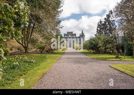 Inveraray Castle in Schottland, Vereinigtes Königreich Stockfoto