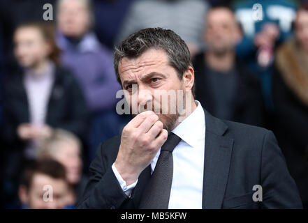 Fulham Manager Slavisa Jokanovic während der Sky Bet Championship Match in Hillsborough, Sheffield. Stockfoto