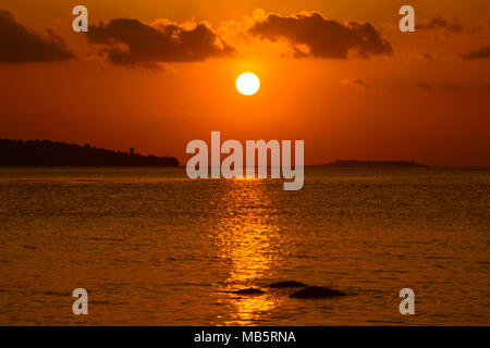 Malerische natürlich der goldene Stunden Sonnenuntergang Stockfoto