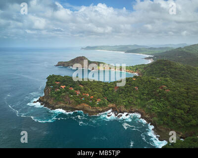 Malerische Aussicht über Nicaragua Landschaft Luftbild Drohne anzeigen Stockfoto